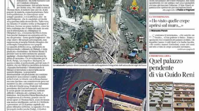 Corriere della Sera Roma prima pagina – 21 gennaio 2016