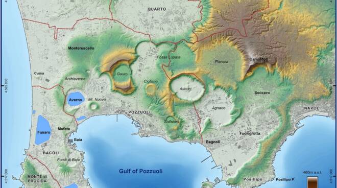 Campi Flegrei,  magma  è risalito fino a 4 chilometri di profondità