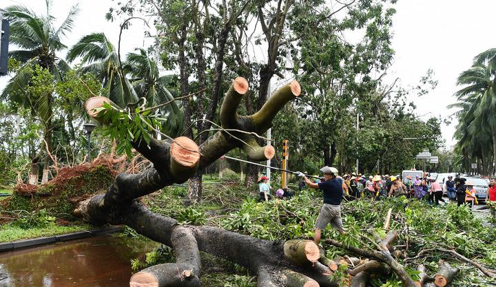 Cina: operazioni di ripristino a Hainan dopo il super tifone Yagi (1)